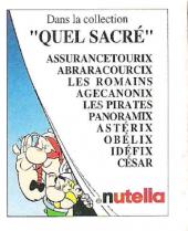 Verso de Astérix (Publicitaire) -Nutella2- Quel sacré Obélix !