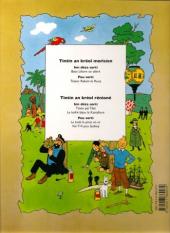 Verso de Tintin (en langues régionales) -11Mauricien- Bato Likorn so sékré