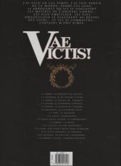 Verso de Vae Victis ! -1c2011- Ambre, le banquet de crassus