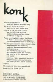 Verso de (AUT) Konk - Premier recueil