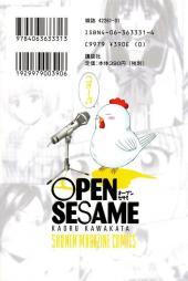 Verso de Open Sesame -8- Vol. 8