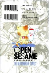 Verso de Open Sesame -2- Vol. 2