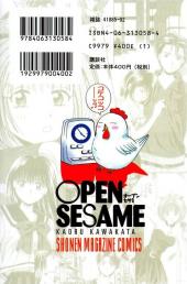 Verso de Open Sesame -3- Vol. 3