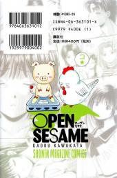 Verso de Open Sesame -4- Vol. 4
