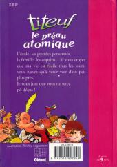 Verso de Titeuf (Bibliothèque Rose) -81178- Le préau atomique