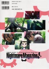 Verso de Merry Nightmare (en japonais) -1- Nightmare Magazine 1 - TV anime official guidebook