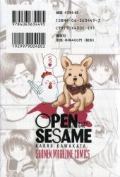 Verso de Open Sesame -10- Vol. 10