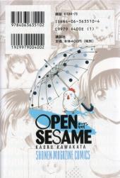Verso de Open Sesame -11- Vol. 11