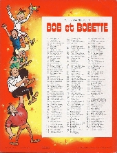 Verso de Bob et Bobette (3e Série Rouge) -81b1987- Le roi du cirque