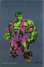 Verso de Hulk (6e Série - Semic - Marvel Comics) -16- Sécurité Maximal