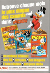Verso de Picsou Magazine Hors-Série -16- Les trésors de Picsou - Spécial action