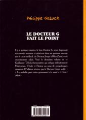 Verso de Le docteur G. -2a2004- Le Docteur G fait le point