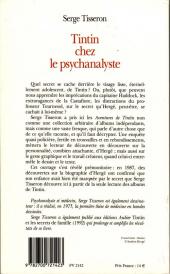 Verso de (AUT) Hergé -a- Tintin chez le psychanalyste