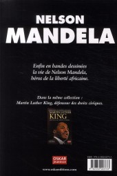 Verso de Biographie en bandes dessinées - Nelson Mandela héros de la liberté africaine