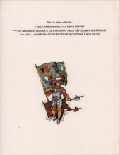 Verso de L'histoire suisse en bandes dessinées -2- De Conrad le pacifique à la bataille de Morat