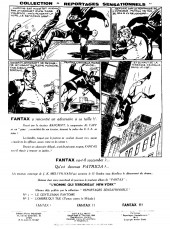 Verso de Fantax (1re série) -3- Fantax chez les gangsters