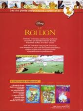 Verso de Les plus grands chefs-d'œuvre Disney en BD -2- Le Roi lion