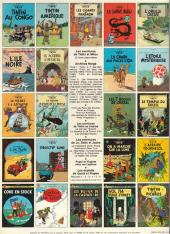 Verso de Tintin (Historique) -11C6- Le Secret de la Licorne