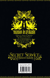 Verso de Secret service - Maison de Ayakashi -1- Tome 1