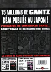 Verso de Gantz/Osaka -1- Tome 1