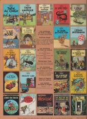 Verso de Tintin (Historique) -11C1- Le Secret de la Licorne