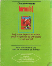 Verso de (Recueil) Formule 1 -1- Formule 1 (album du journal : n°40 à 53)