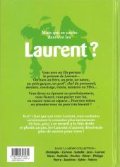 Verso de L'encyclopédie des Prénoms en BD -12- Laurent
