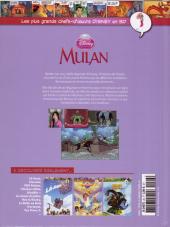 Verso de Les plus grands chefs-d'œuvre Disney en BD -26- Mulan