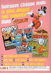 Verso de Picsou Magazine Hors-Série -18- Les trésors de Picsou - Aventures spatiales