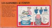 Verso de Les Économies au féminin -Pub- Les économies au féminin en bandes dessinées !