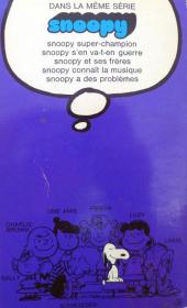 Verso de Snoopy - Peanuts -3- (Gallimard) -1- et compagnie