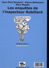 Verso de Les enquêtes de l'inspecteur Robillard -2- Intégrale tome 2