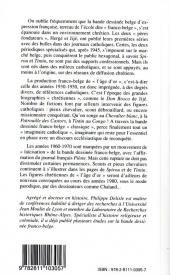 Verso de (DOC) Études et essais divers - Spirou, Tintin et Cie, une littérature catholique ? - Années 1930 / Années 1980