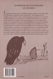 Verso de Le journal de Jules Renard - Le Journal de Jules Renard lu par Fred