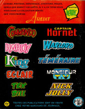 Verso de Captain Hornet (Arédit) -4- À la recherche d'Alaric