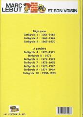 Verso de Marc Lebut et son voisin -Int03a- Intégrale 3 : 1969-1970