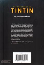 Verso de Tintin - Divers -C4poche- Le roman du film