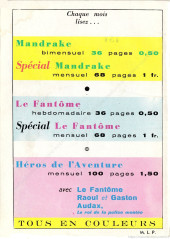 Verso de Mandrake (1re Série - Remparts) (Mondes Mystérieux - 1) -76- L'homme qui buvait de l'or