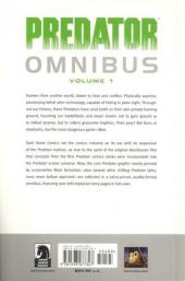 Verso de Predator Omnibus (2007) -INT01- Predator Omnibus volume 1