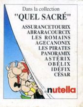 Verso de Astérix (Publicitaire) -Nutella3- Quel sacré Astérix !