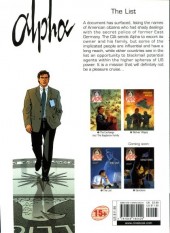 Verso de Alpha (en anglais) -3- The List
