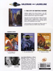 Verso de Valerian and Laureline -1- The City of Shifting Waters
