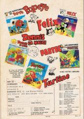 Verso de Tartine (Festival - 1re série) (1961)  -97- Numéro 97