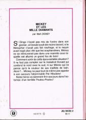 Verso de Walt Disney (Bibliothèque Rose) - Mickey et les mille diamants