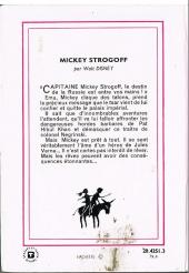 Verso de Walt Disney (Bibliothèque Rose) - Mickey Strogoff