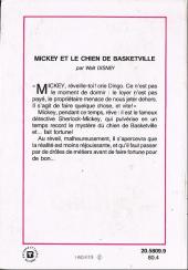 Verso de Walt Disney (Bibliothèque Rose) - Mickey et le chien de Basketville
