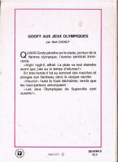 Verso de Walt Disney (Bibliothèque Rose) - Goofy aux Jeux Olympiques