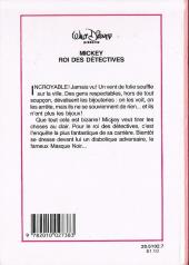 Verso de Walt Disney (Bibliothèque Rose) - Mickey roi des détectives