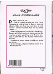 Verso de Walt Disney (Bibliothèque Rose) - Donald, le vengeur masqué