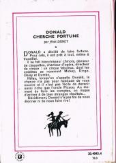 Verso de Walt Disney (Bibliothèque Rose) - Donald cherche fortune
